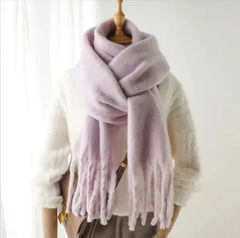 Mohair All-Matching Winter Fringe Scarf Buyers Bargain Club