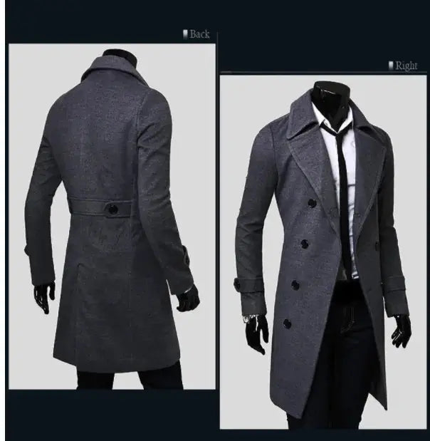 Men's Long Trench Coat Buyers Bargain Club