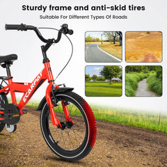 16 inch Bike for Boys & Girls with Training Wheels Doba