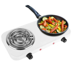 2000W Electric Double Burner Hot Plate 5 Temperature Adjustments Doba