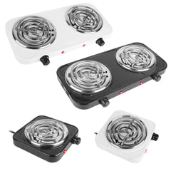 2000W Electric Double Burner Hot Plate 5 Temperature Adjustments Doba