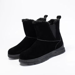 2024 Women's fleece snow boots casual short boots, warm cotton shoes Doba