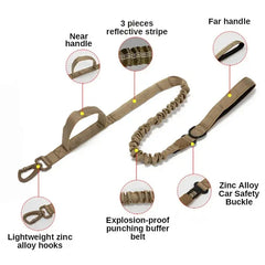 Durable Tactical Dog Collar Leash - Buyers Bargain Club