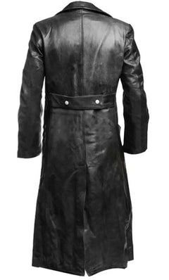 Black Leather Trench Coat Buyers Bargain Club