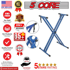 5 CORE Piano Keyboard Stand Double X Style Doba