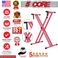 5 CORE Piano Keyboard Stand Double X Style Doba