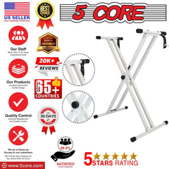 5 CORE Piano Keyboard Stand Double X Style Doba