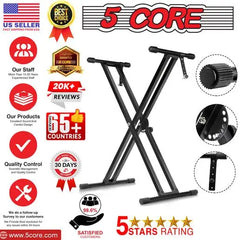 5 CORE Piano Keyboard Stand Double X Style Doba