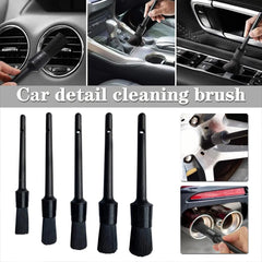 5PC Car Detailing Brush Kit Boar Hair Vehicle Auto Interior For Wheel Clean Sets Buyers Bargain Club