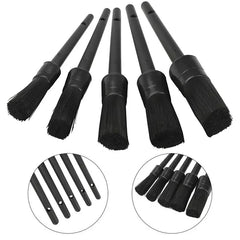 5PC Car Detailing Brush Kit Boar Hair Vehicle Auto Interior For Wheel Clean Sets Buyers Bargain Club