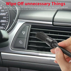 5PC Car Detailing Brush Kit Boar Hair Vehicle Auto Interior For Wheel Clean Sets Buyers Bargain Club