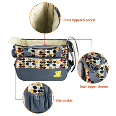 5PCS Baby Nappy Diaper Bags Set Doba