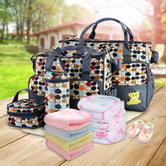 5PCS Baby Nappy Diaper Bags Set Doba