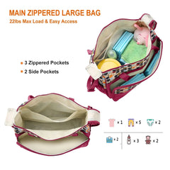 5PCS Baby Nappy Diaper Bags Set Doba