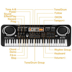 61 Keys Digital Music Electronic Keyboard Doba