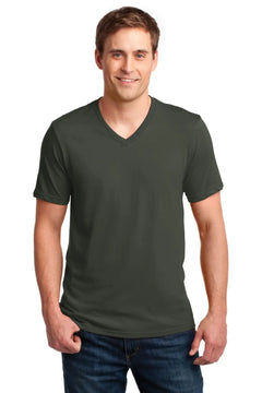 Anvil 100% Combed Ring Spun Cotton V-Neck T-Shirt 982 Doba