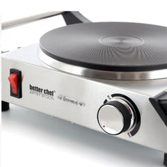 Better Chef Stainless Steel Electric Solid Element Countertop Single Burner Doba