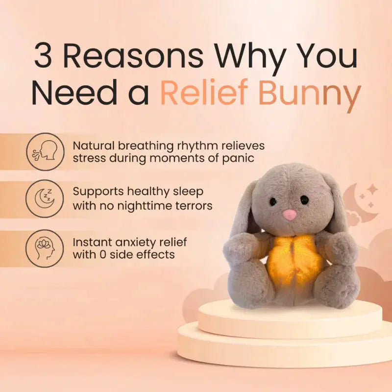 Breathing Bunny Plush Toy ZENDROP