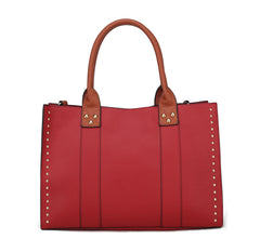 Davina Tote Handbag with wallet Vegan Leather Crossover Doba