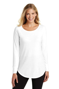 District Women's Perfect Tri Long Sleeve Tunic Tee DT132L Doba