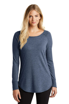 District Women's Perfect Tri Long Sleeve Tunic Tee DT132L Doba