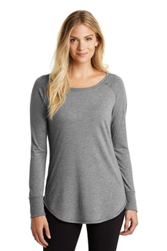 District Women's Perfect Tri Long Sleeve Tunic Tee DT132L Doba