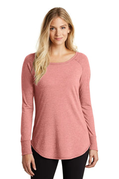 District Women's Perfect Tri Long Sleeve Tunic Tee DT132L Doba