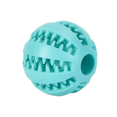 Dog Squeaky Ball Toy; Pet Chew Toy For Dog; Tooth Cleaning Ball Bite Resistant Pet Supplies Doba