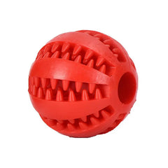 Dog Squeaky Ball Toy; Pet Chew Toy For Dog; Tooth Cleaning Ball Bite Resistant Pet Supplies Doba