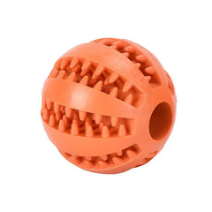 Dog Squeaky Ball Toy; Pet Chew Toy For Dog; Tooth Cleaning Ball Bite Resistant Pet Supplies Doba