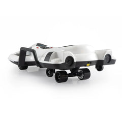 Electric Kids Racing Car with Music and Lights, White Doba