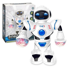 Electronic Robert Toy Smart Space Astronaut, Walking Dancing Robot With Light And Sound Doba