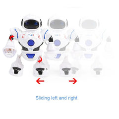 Electronic Robert Toy Smart Space Astronaut, Walking Dancing Robot With Light And Sound Doba