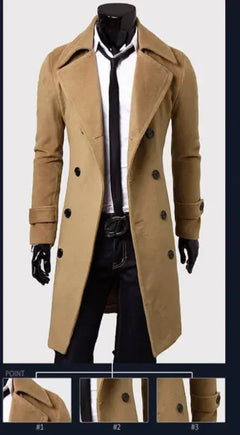 Men's Long Trench Coat Buyers Bargain Club