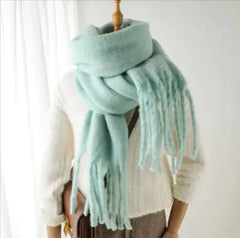 Mohair All-Matching Winter Fringe Scarf Buyers Bargain Club