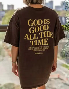 God Print t-shirt -Short-sleeve Zendrop