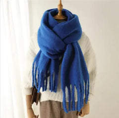 Mohair All-Matching Winter Fringe Scarf Buyers Bargain Club