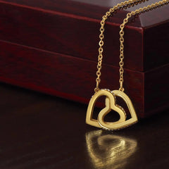 Interlocking Hearts Necklace ShineOn Fulfillment