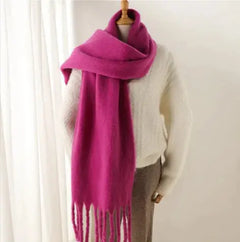 Mohair All-Matching Winter Fringe Scarf Buyers Bargain Club