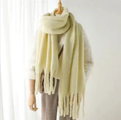 Mohair All-Matching Winter Fringe Scarf Buyers Bargain Club