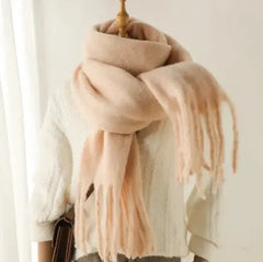 Mohair All-Matching Winter Fringe Scarf Buyers Bargain Club