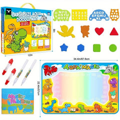 Kids Toys Water Doodle Mat Dinosaur Painting Coloring Pad for Toddlers 1-3 Toddler Arts and Crafts Doba