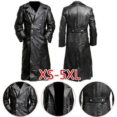 Black Leather Trench Coat Buyers Bargain Club