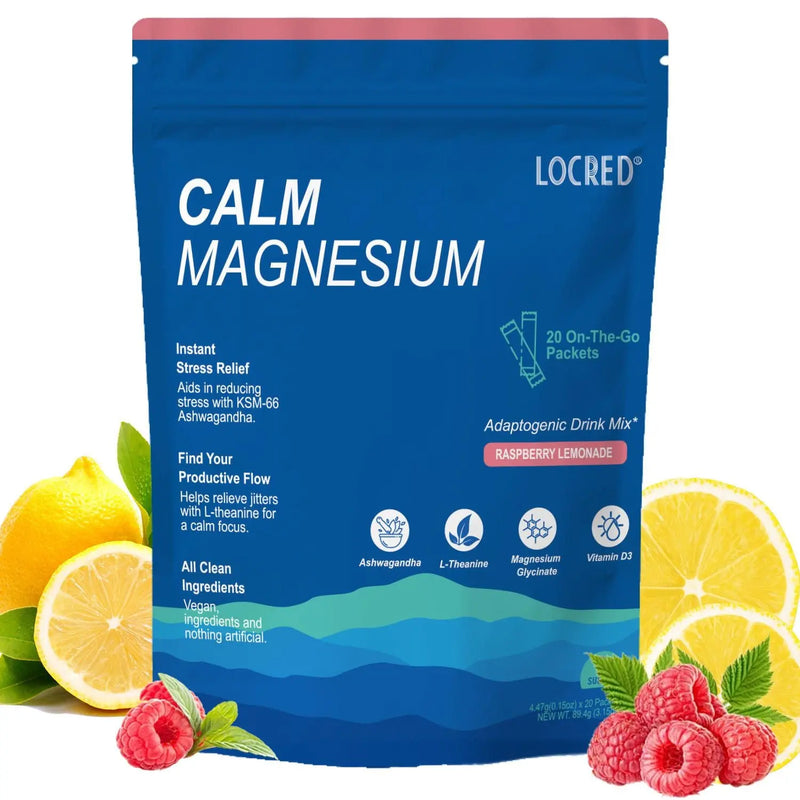 LOCRED Supercalm Powdered Drink Mix -Raspberry Lemonade Doba