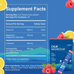 LOCRED Supercalm Powdered Drink Mix -Raspberry Lemonade Doba