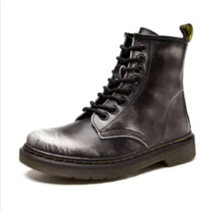 Low-Heeled Leather Martin Boots Buyers Bargain Club