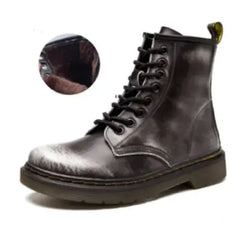 Low-Heeled Leather Martin Boots Buyers Bargain Club