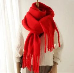 Mohair All-Matching Winter Fringe Scarf Buyers Bargain Club