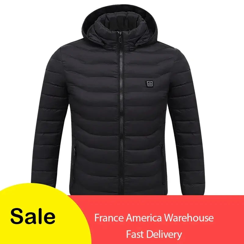 Men's Fleece Waterproof Winter Heated Jackets Buyers Bargain Club