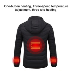 Men's Fleece Waterproof Winter Heated Jackets Buyers Bargain Club